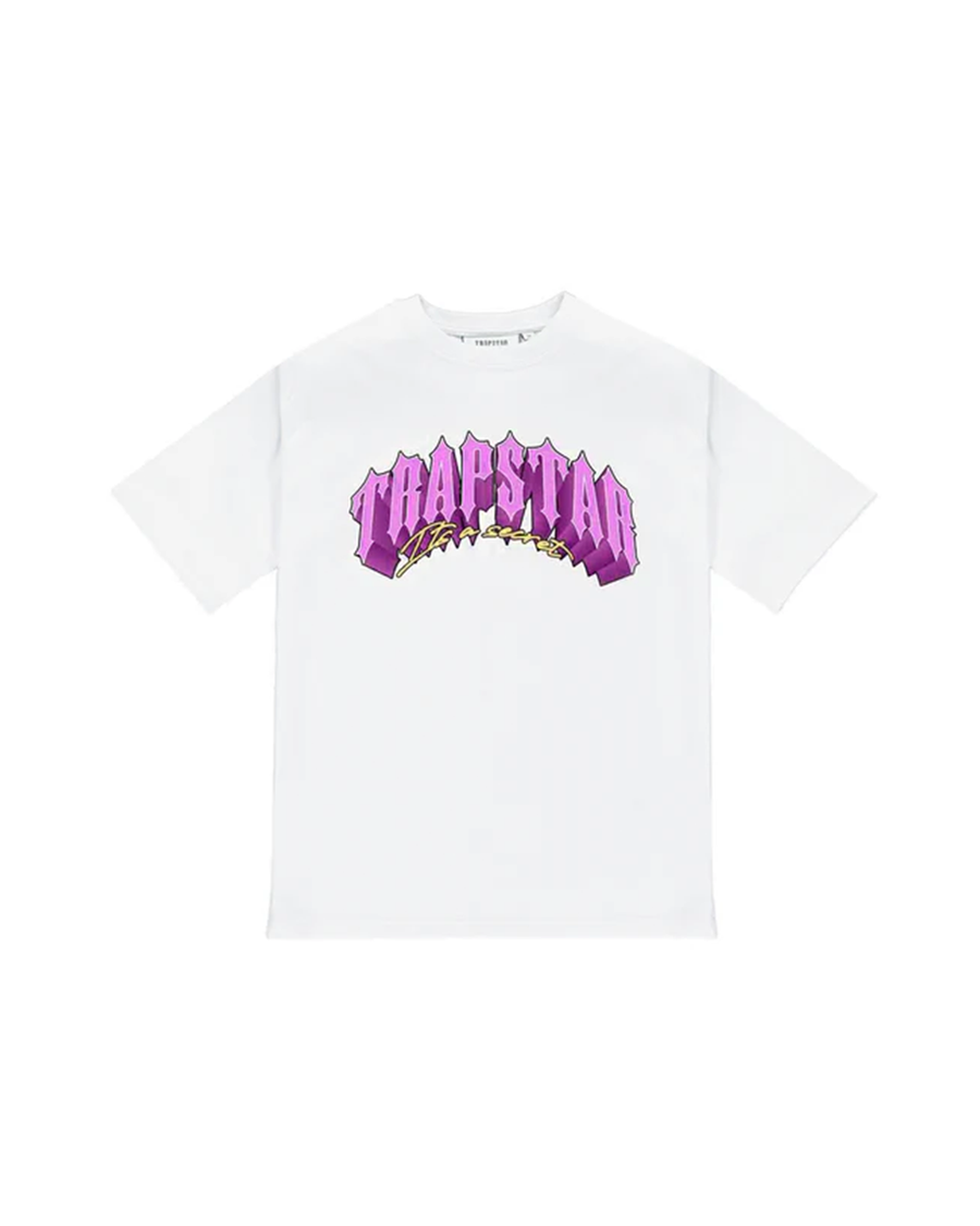 Trapstar Trap City 2.1 T-Shirt (White/Pink)