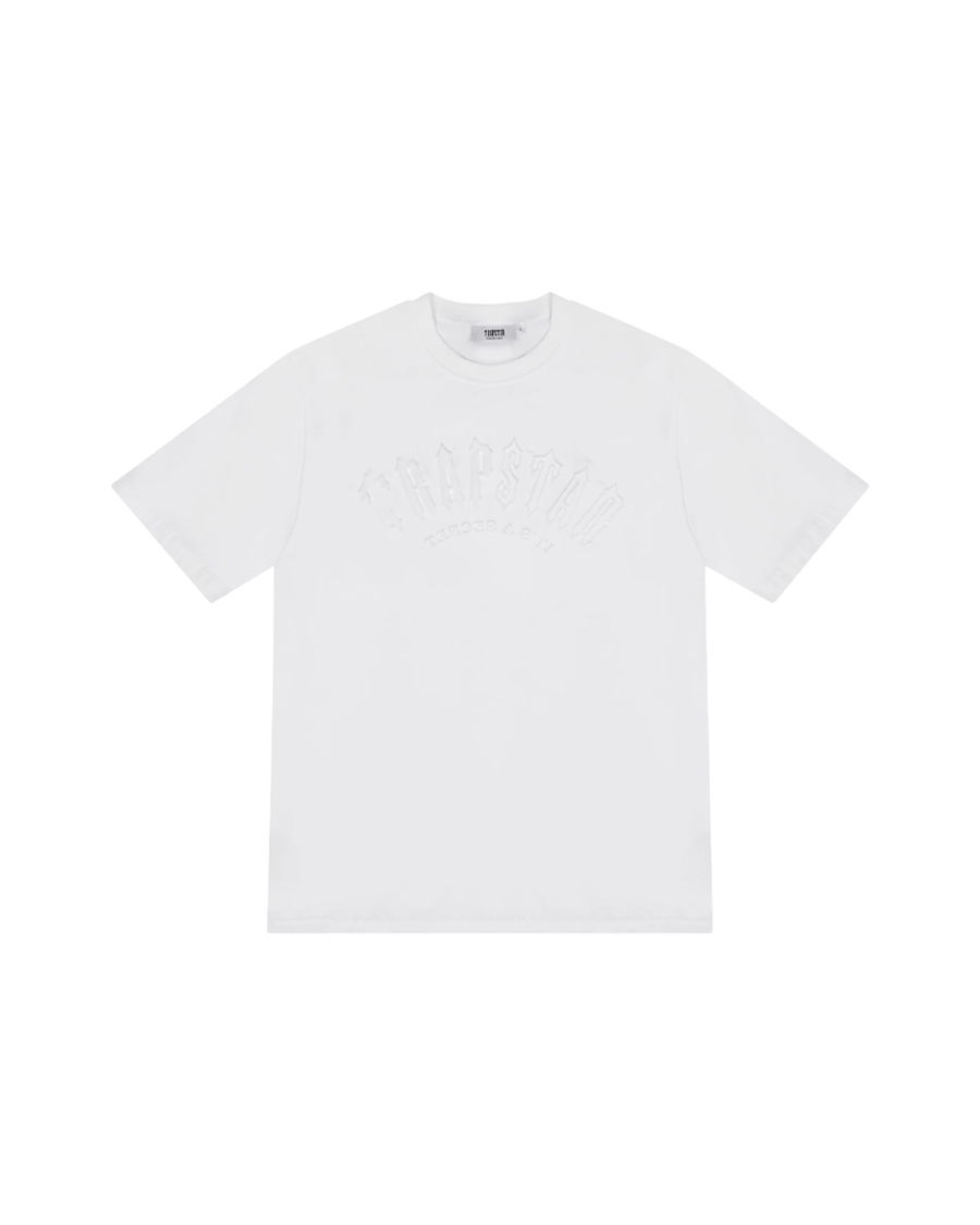 Trapstar Irongate Arch Embossed T-shirt (White/White)
