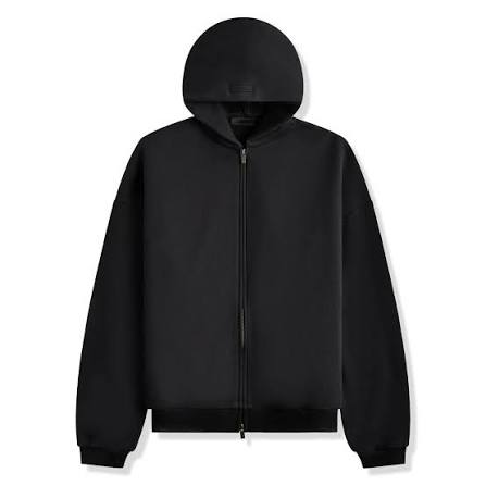 Essentials Heavy Fleece Zip-Up (FW24) Black