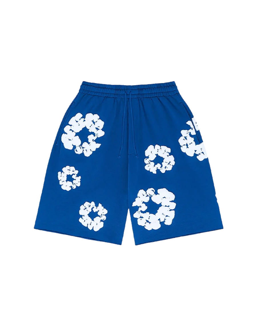Denim Tears The Cotton Wreath Royal Blue Sweat Shorts