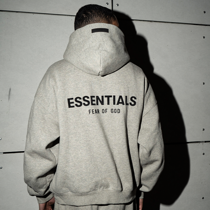 Essentials Dark Oatmeal Hoodie