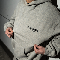 Essentials Dark Oatmeal Hoodie