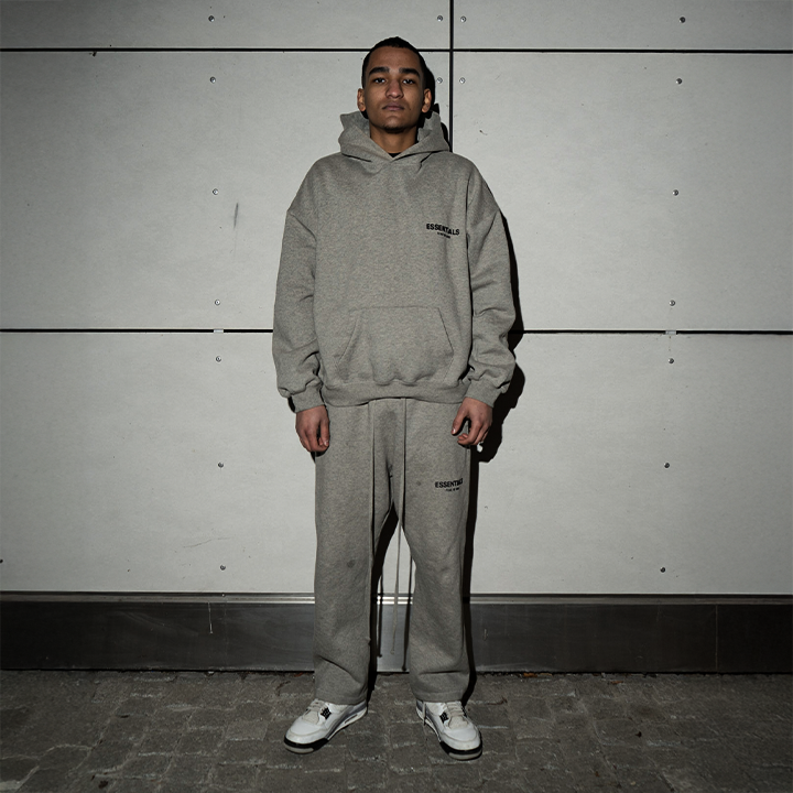 Essentials Relaxed Sweatpants Dark Oatmeal tracksuit set