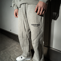 Essentials Relaxed Dark Oatmeal Trousers (No cuffs)