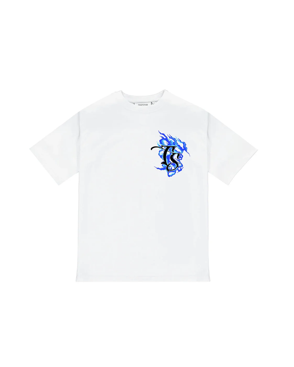 Trapstar Chrome Flame SS23 T-Shirt (White)