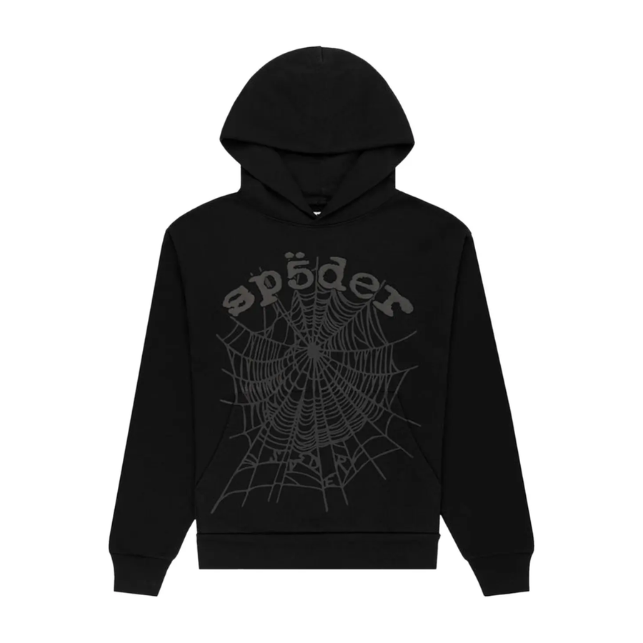 Sp5der Phantom Web Hoodie Black