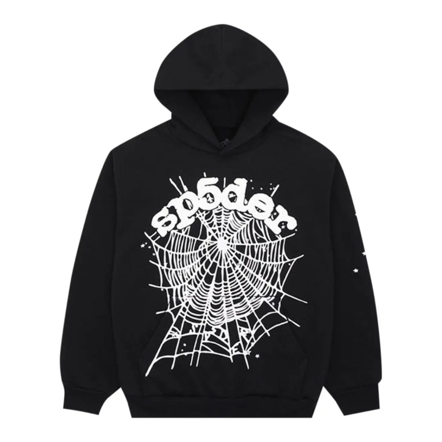 Sp5der OG Web Hoodie Black