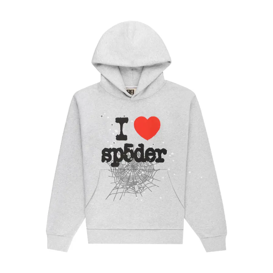 Sp5der Souvenir Hoodie 'Heather Grey'