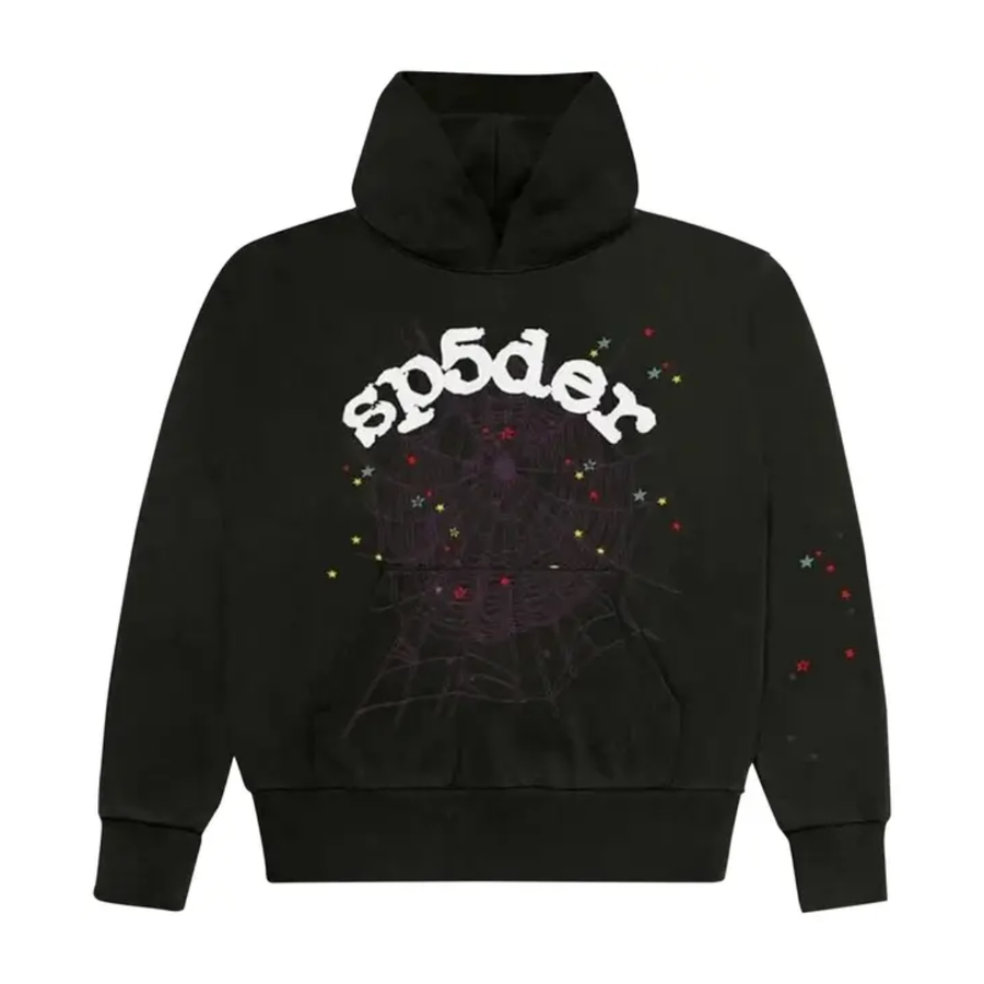 Sp5der Logo Hoodie Sweatshirt 'Black'