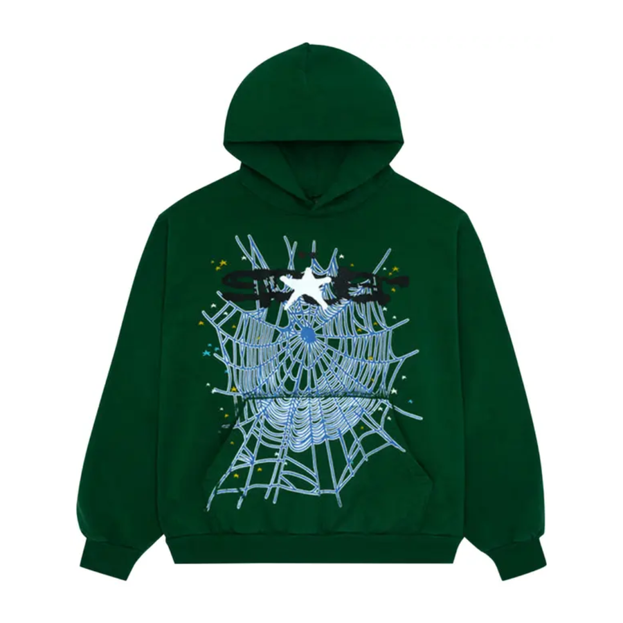Sp5der Web Hoodie 'Hunter Green'