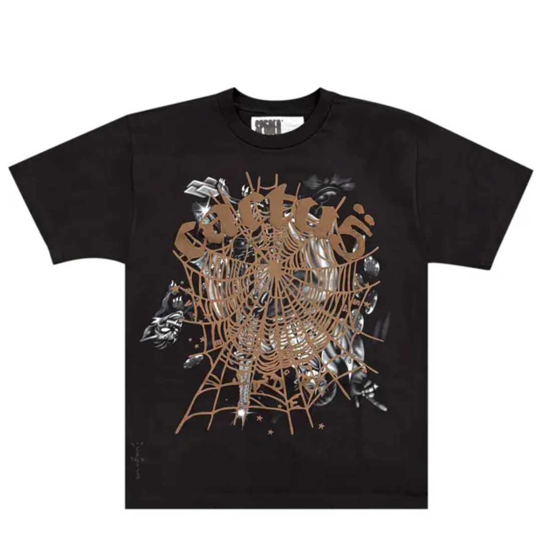 Cactus Jack by Travis Scott x Sp5der Airbrush Tee 'Black'