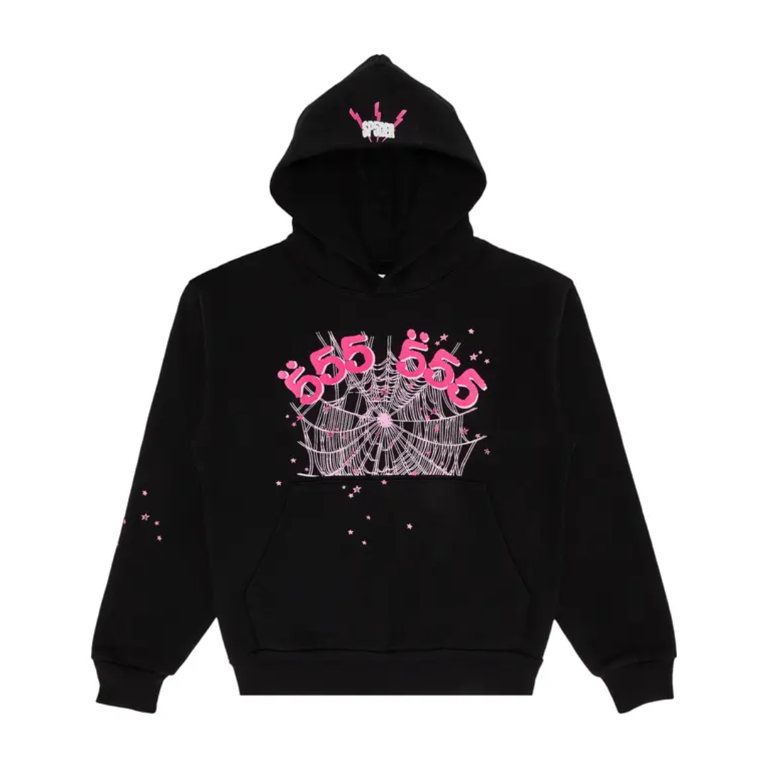 Sp5der Angel Number Hoodie 'Black'