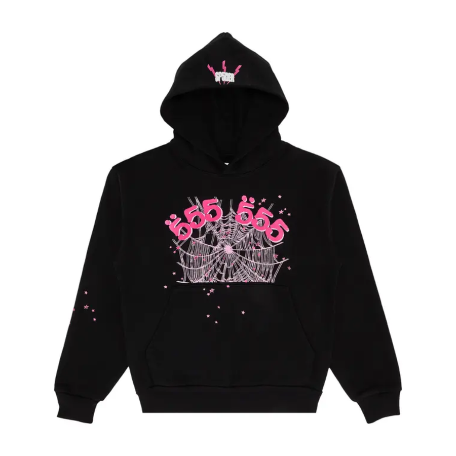 Sp5der Angel Number Hoodie 'Black'