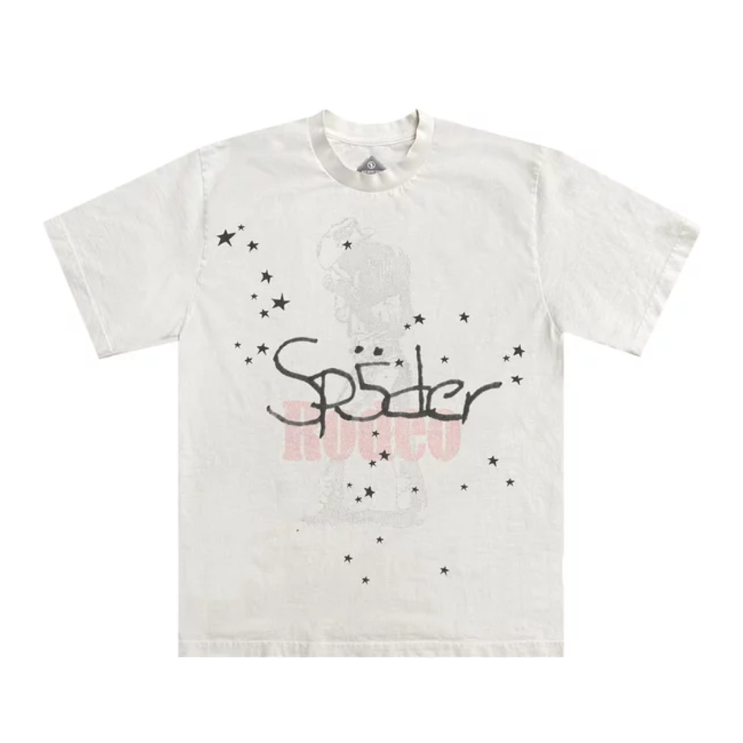 Travis Scott Cactus Jack x Sp5der Days Before Rodeo II White T-Shirt