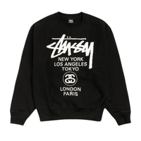 Stussy World Tour Crewneck Black