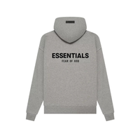 Essentials Dark Oatmeal Hoodie