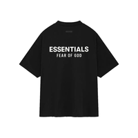 T-shirt Essentials Jersey Crewneck Black