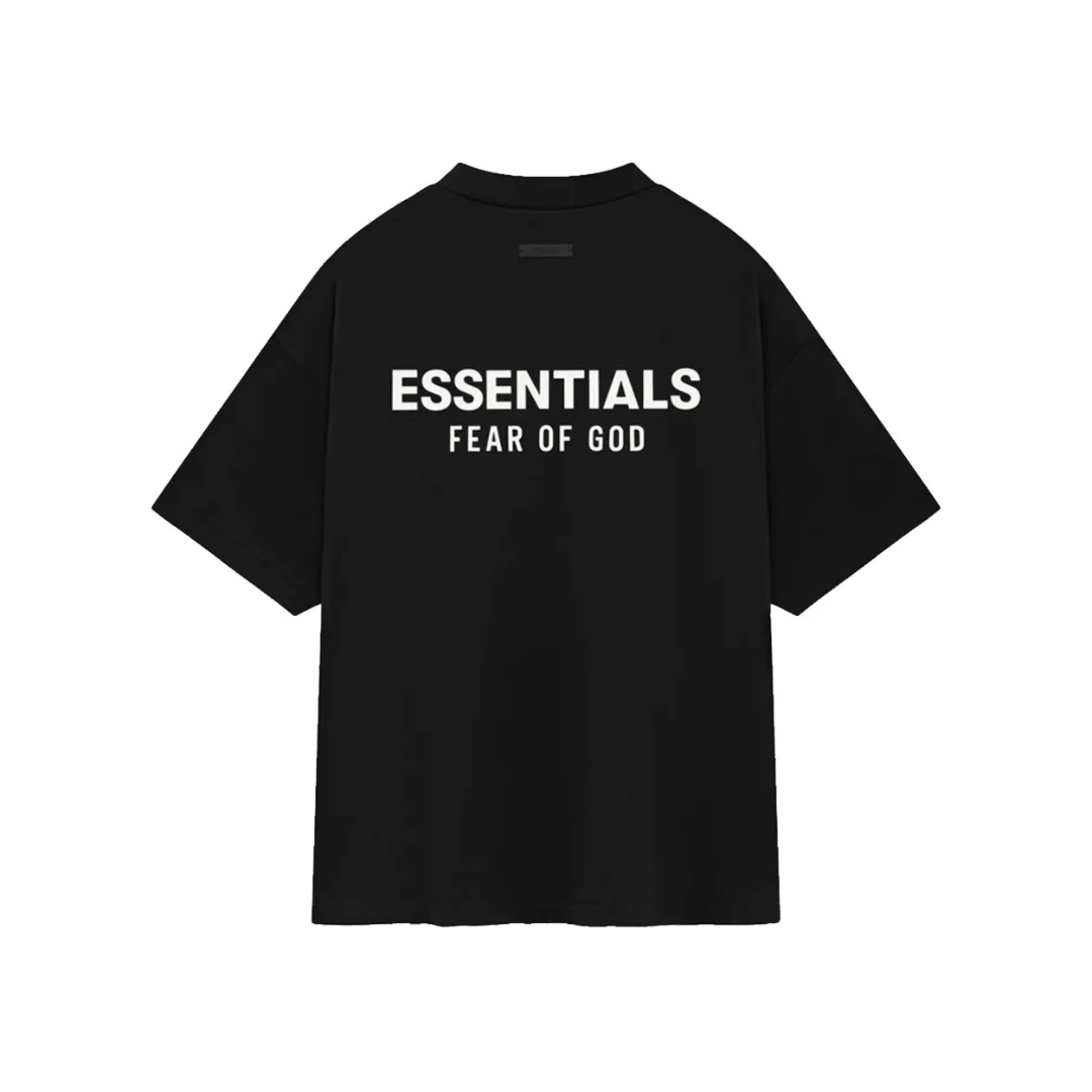 T-shirt Essentials Jersey Crewneck Black
