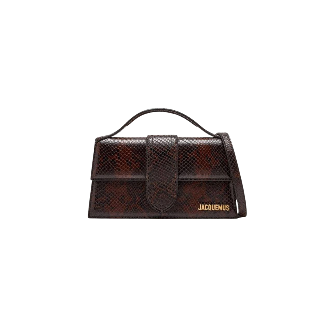 Jacquemus The Large Bambino Pitone Scuro bag