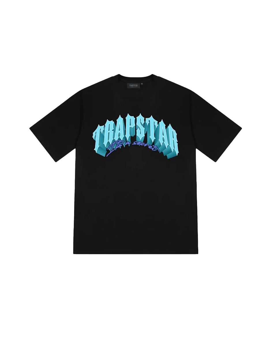 T-Shirt Trapstar Trap City (Black/Turquoise)